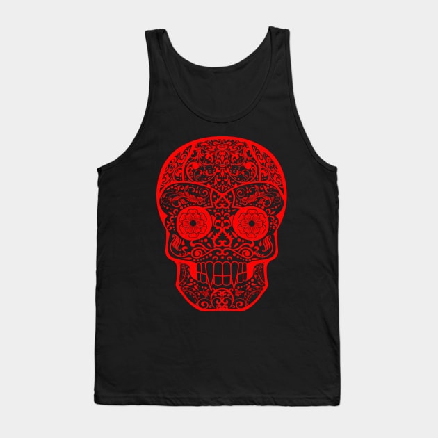 Calavera Nosferatu Tank Top by Magmata